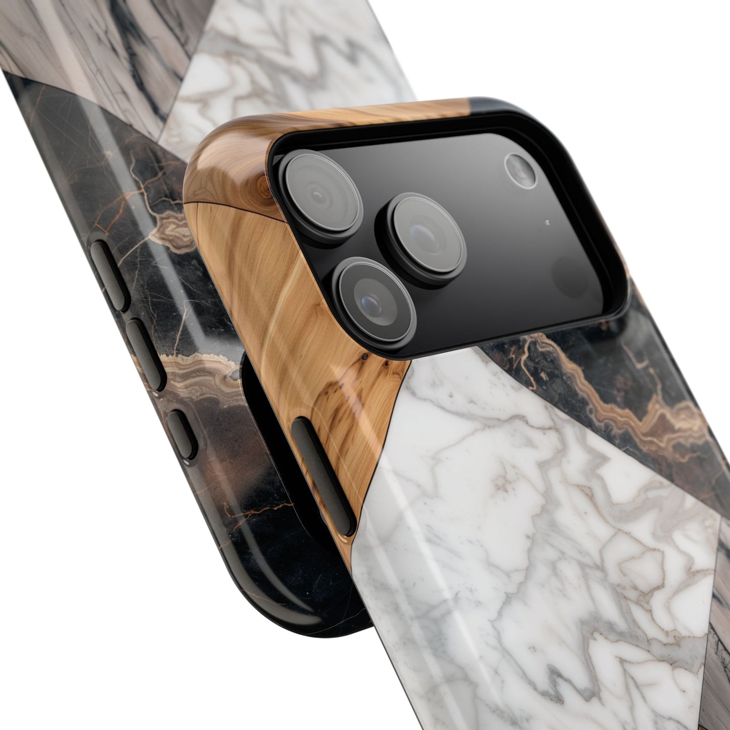 Wood & Marble Texture Design Case for iPhone