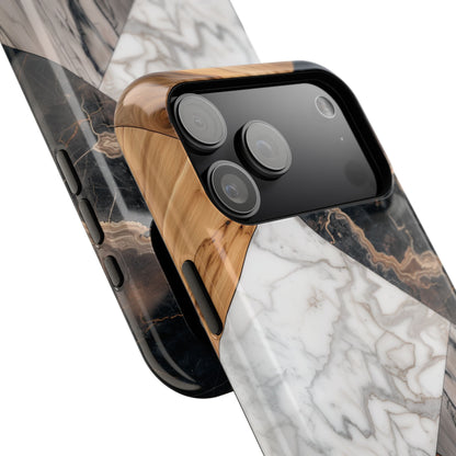 Wood & Marble Texture Design Case for iPhone