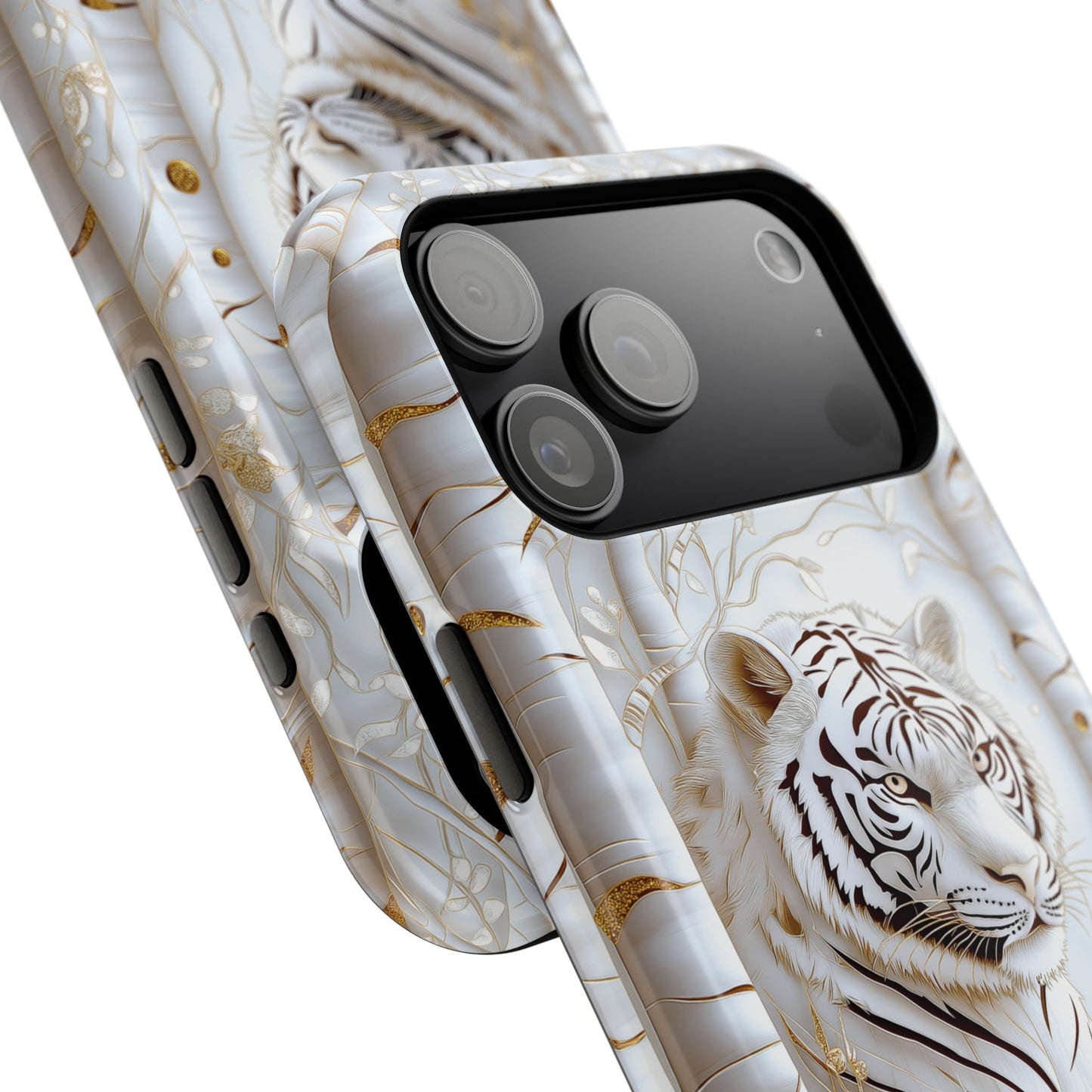 White Tiger Design iPhone Case