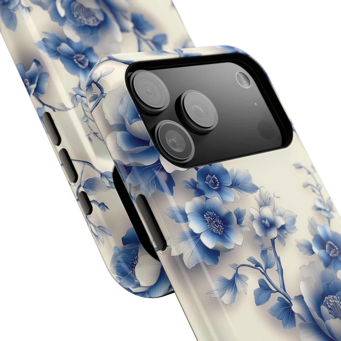 3D Chinoiserie Floral Design iPhone Case