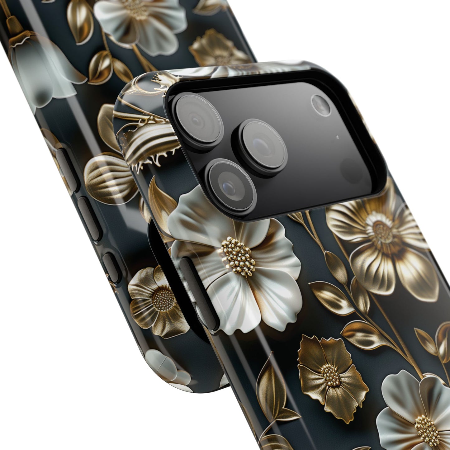 Elegant 3D Effect Floral Design iPhone Case