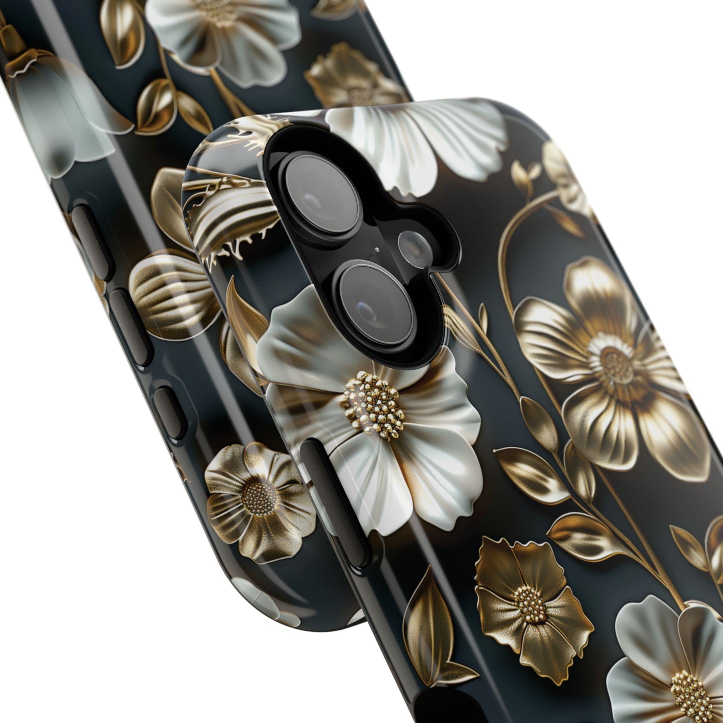 Elegant 3D Effect Floral Design iPhone Case
