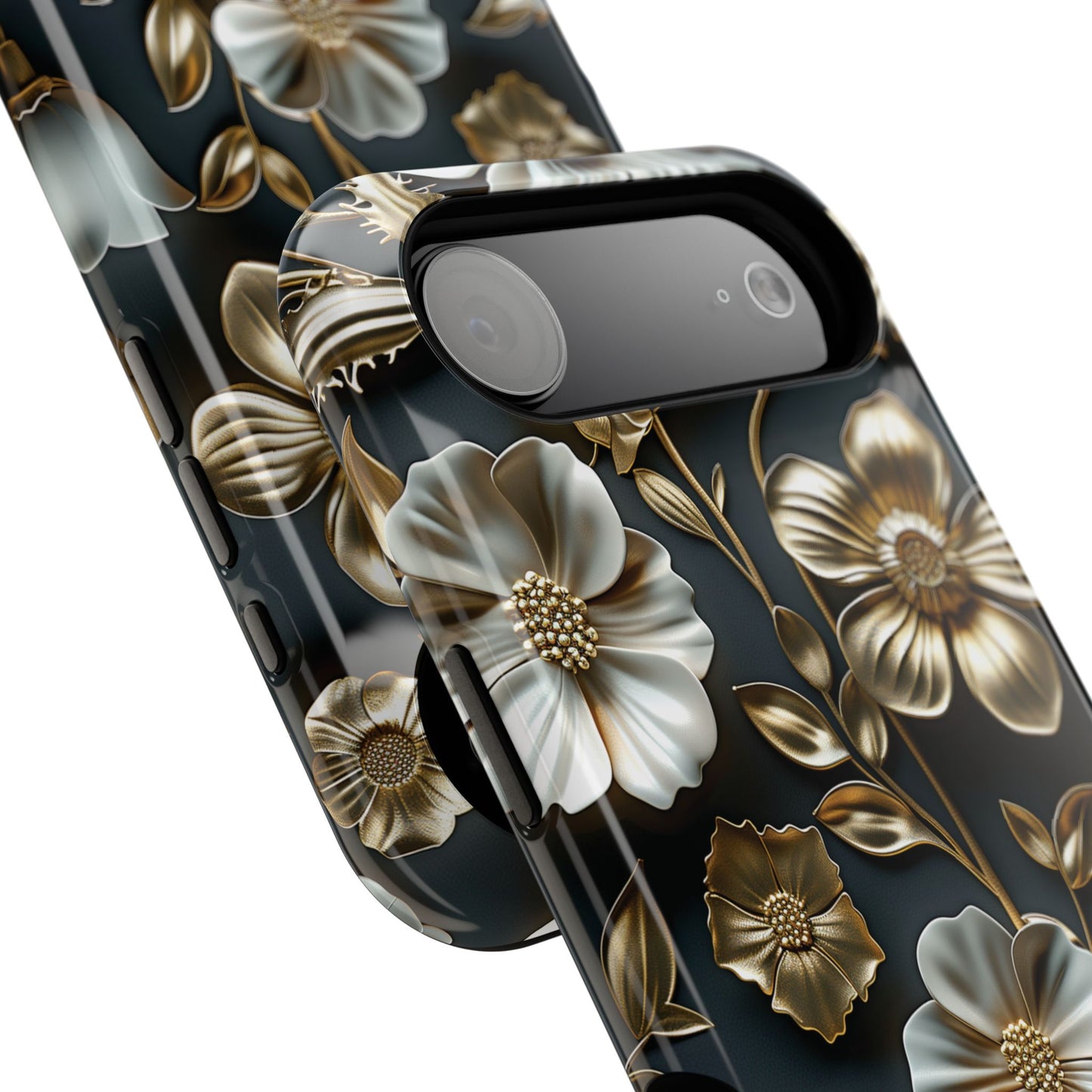 Elegant 3D Effect Floral Design iPhone Case