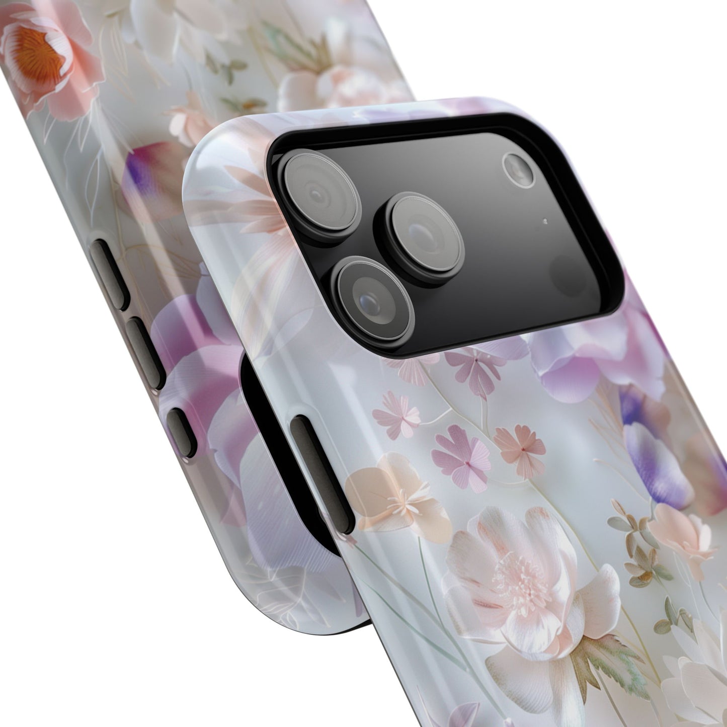 Pastel Paper Flower Art Design iPhone Case