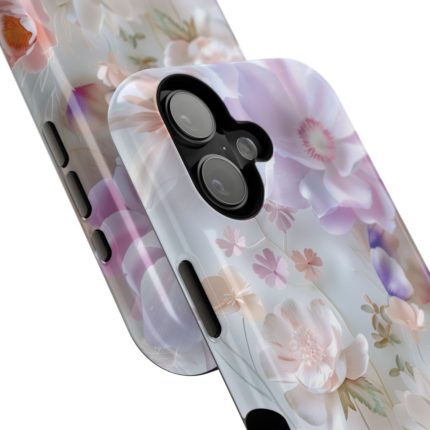 Pastel Paper Flower Art Design iPhone Case