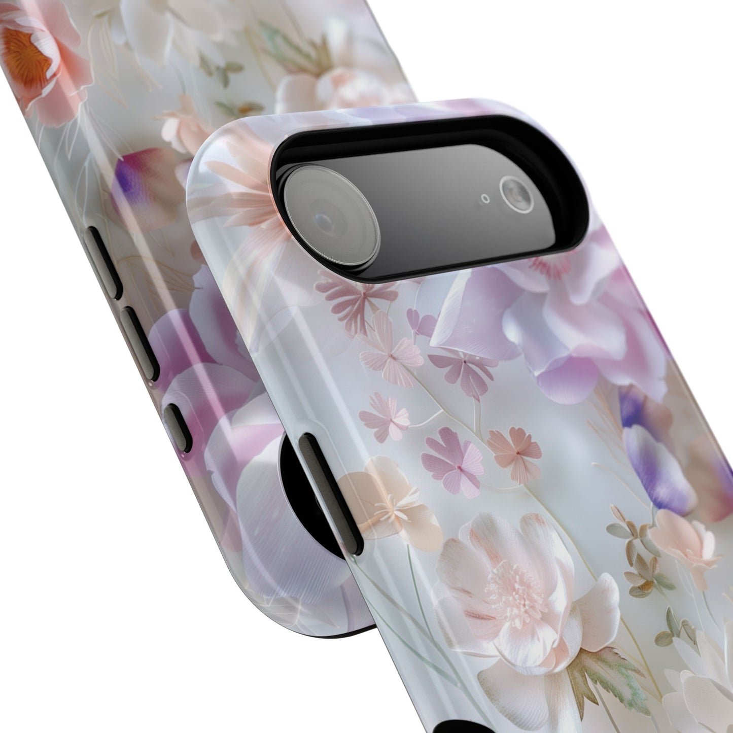 Pastel Paper Flower Art Design iPhone Case