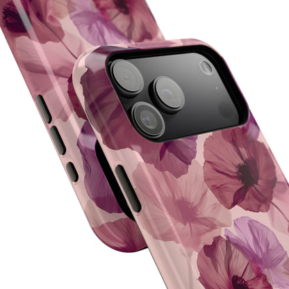 Poppy Flower Design iPhone Case