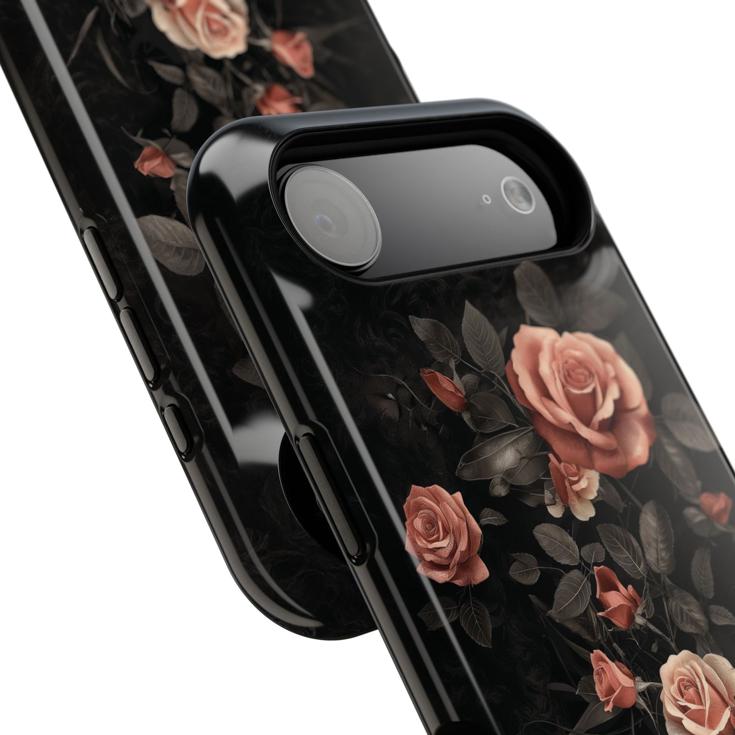Vintage Gothic Red Rose Design iPhone Case