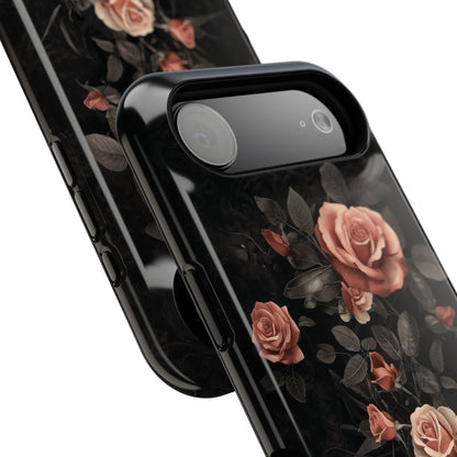 Vintage Gothic Red Rose Design iPhone Case