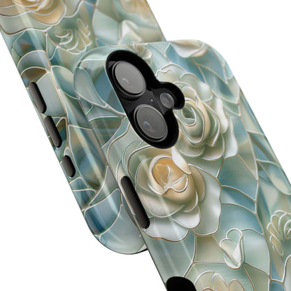Roses Stained Glass Design Design iPhone Case