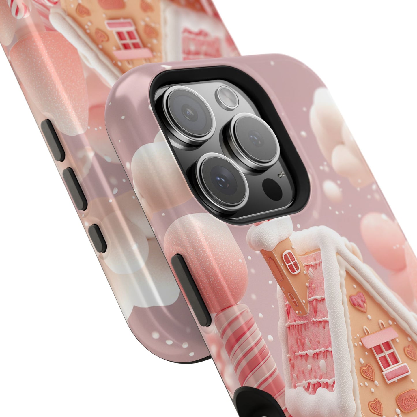 Candy Cane Cottage Design iPhone Case