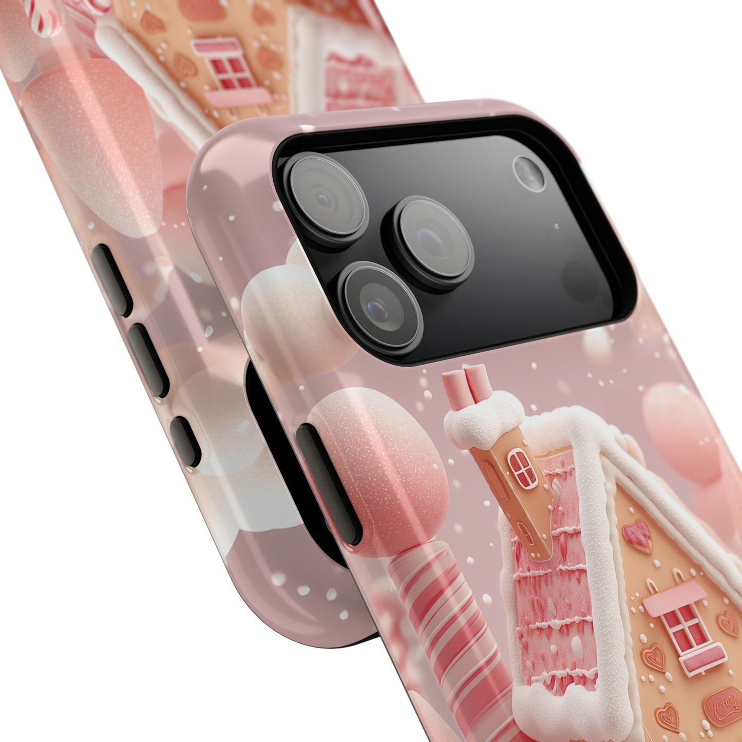 Candy Cane Cottage Design iPhone Case