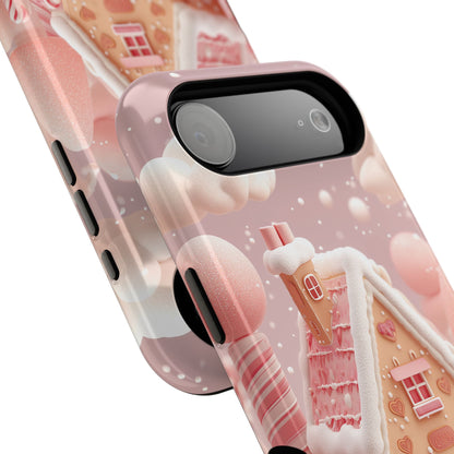 Candy Cane Cottage Design iPhone Case