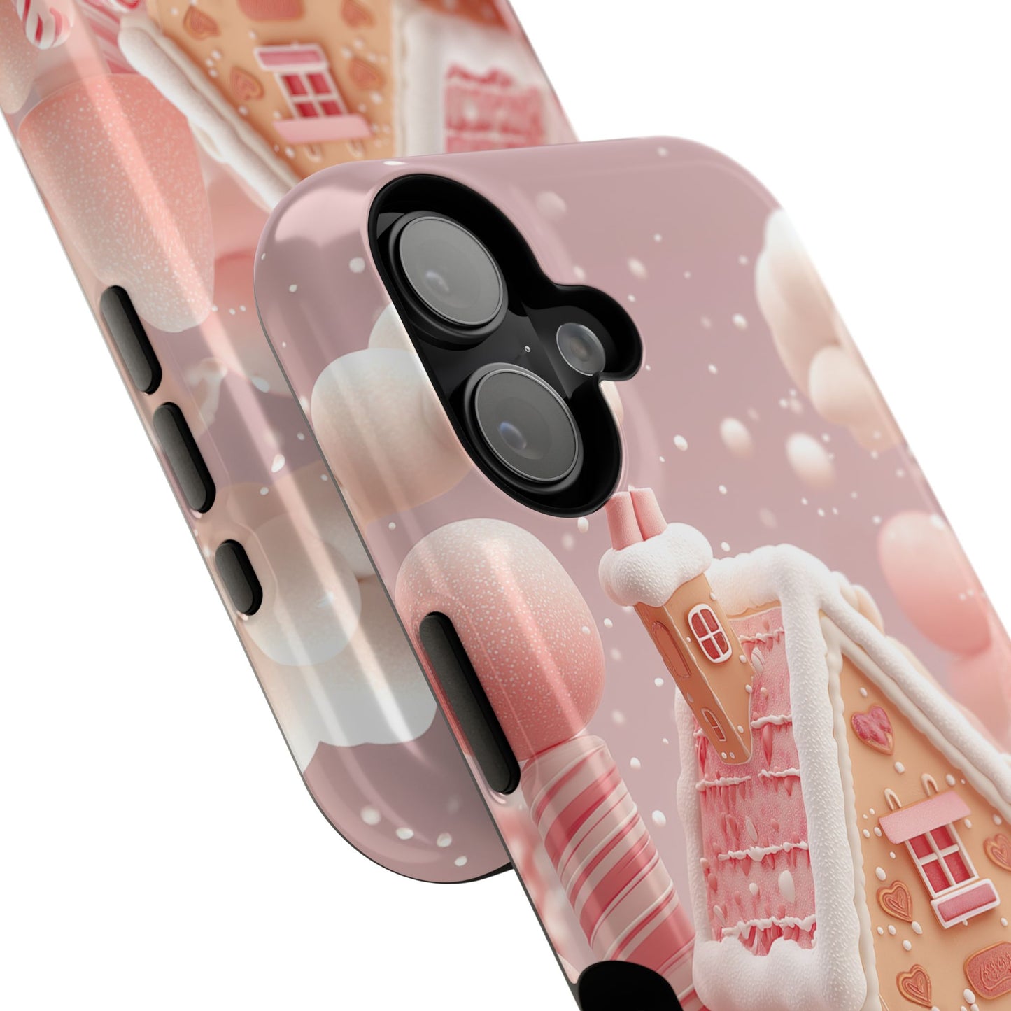 Candy Cane Cottage Design iPhone Case