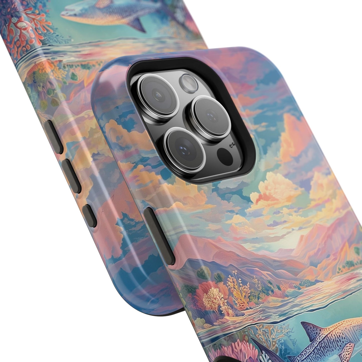 Coral Horizon Design iPhone Case