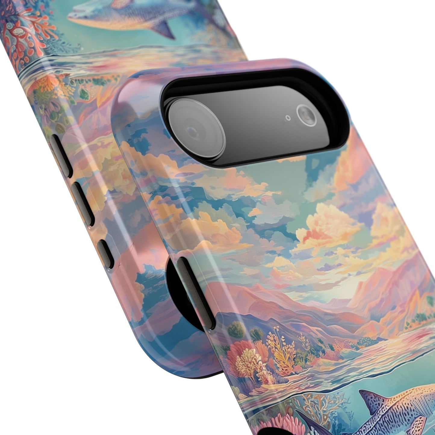 Coral Horizon Design iPhone Case
