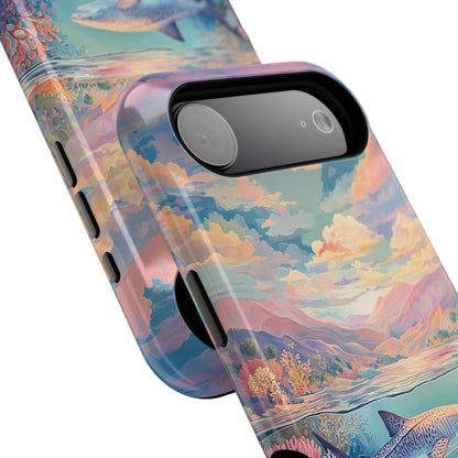 Coral Horizon Design iPhone Case