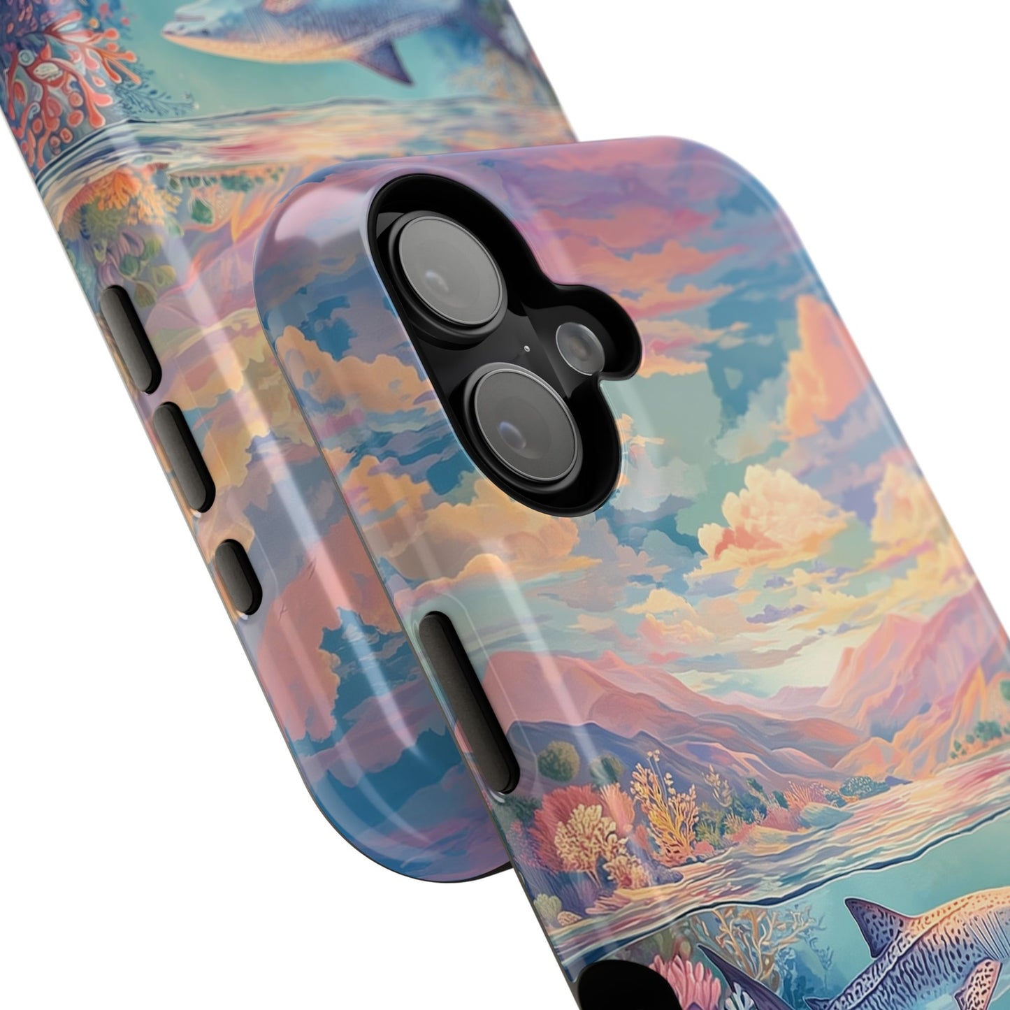 Coral Horizon Design iPhone Case
