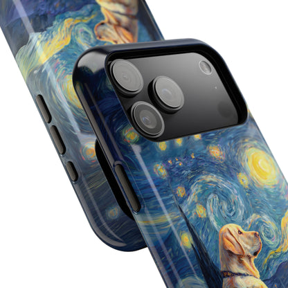 Barky Night (Golden Labrador) Design iPhone Case