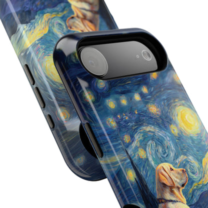 Barky Night (Golden Labrador) Design iPhone Case