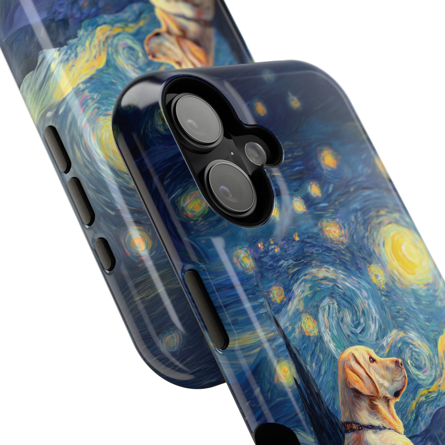 Barky Night (Golden Labrador) Design iPhone Case