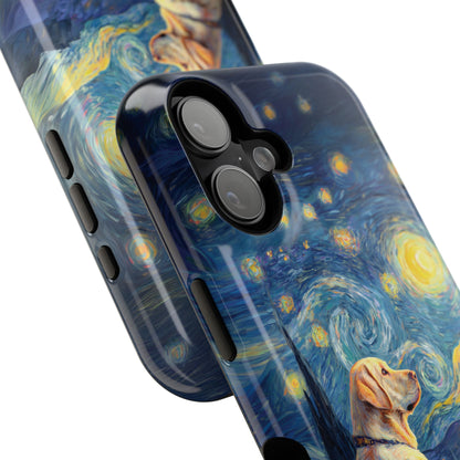 Barky Night (Golden Labrador) Design iPhone Case