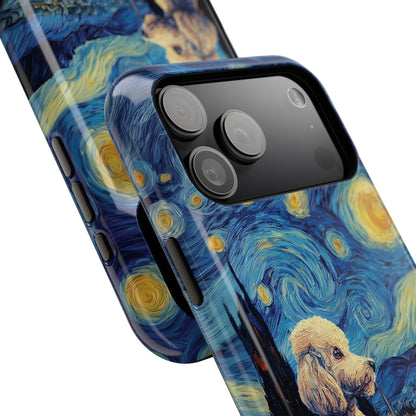 Barky Night (Poodle) Design iPhone Case