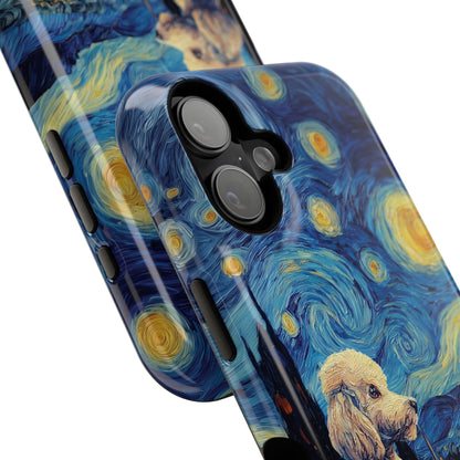 Barky Night (Poodle) Design iPhone Case