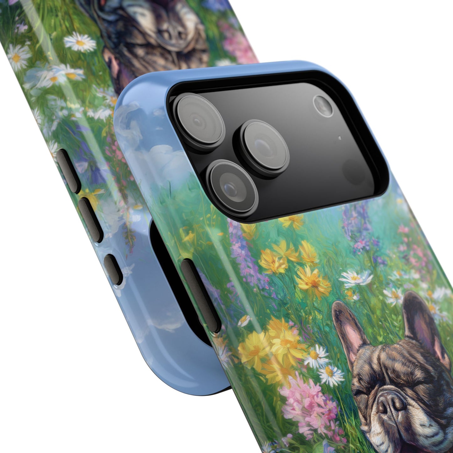 Blissful Frenchie Design iPhone Case