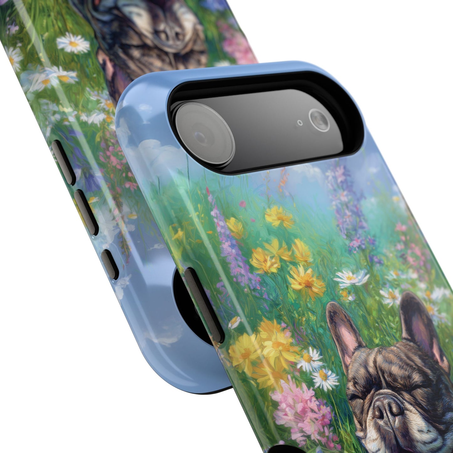 Blissful Frenchie Design iPhone Case