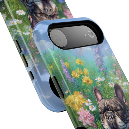 Blissful Frenchie Design iPhone Case