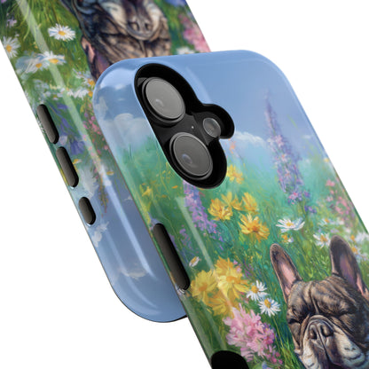 Blissful Frenchie Design iPhone Case