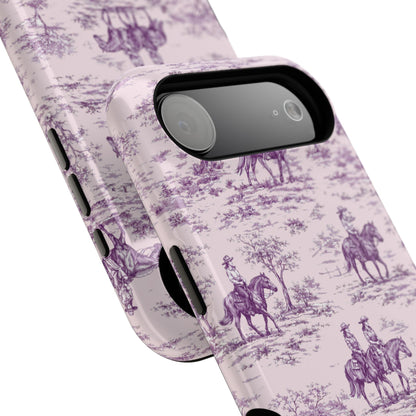 Toile de Cowgirl Design iPhone Case