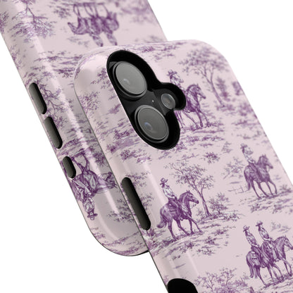 Toile de Cowgirl Design iPhone Case
