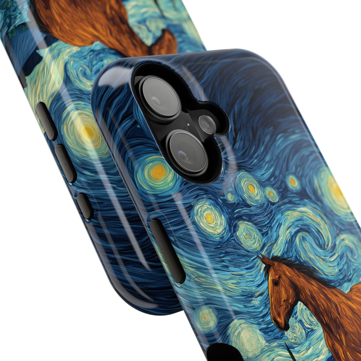 Starry Night Stallion Design iPhone Case