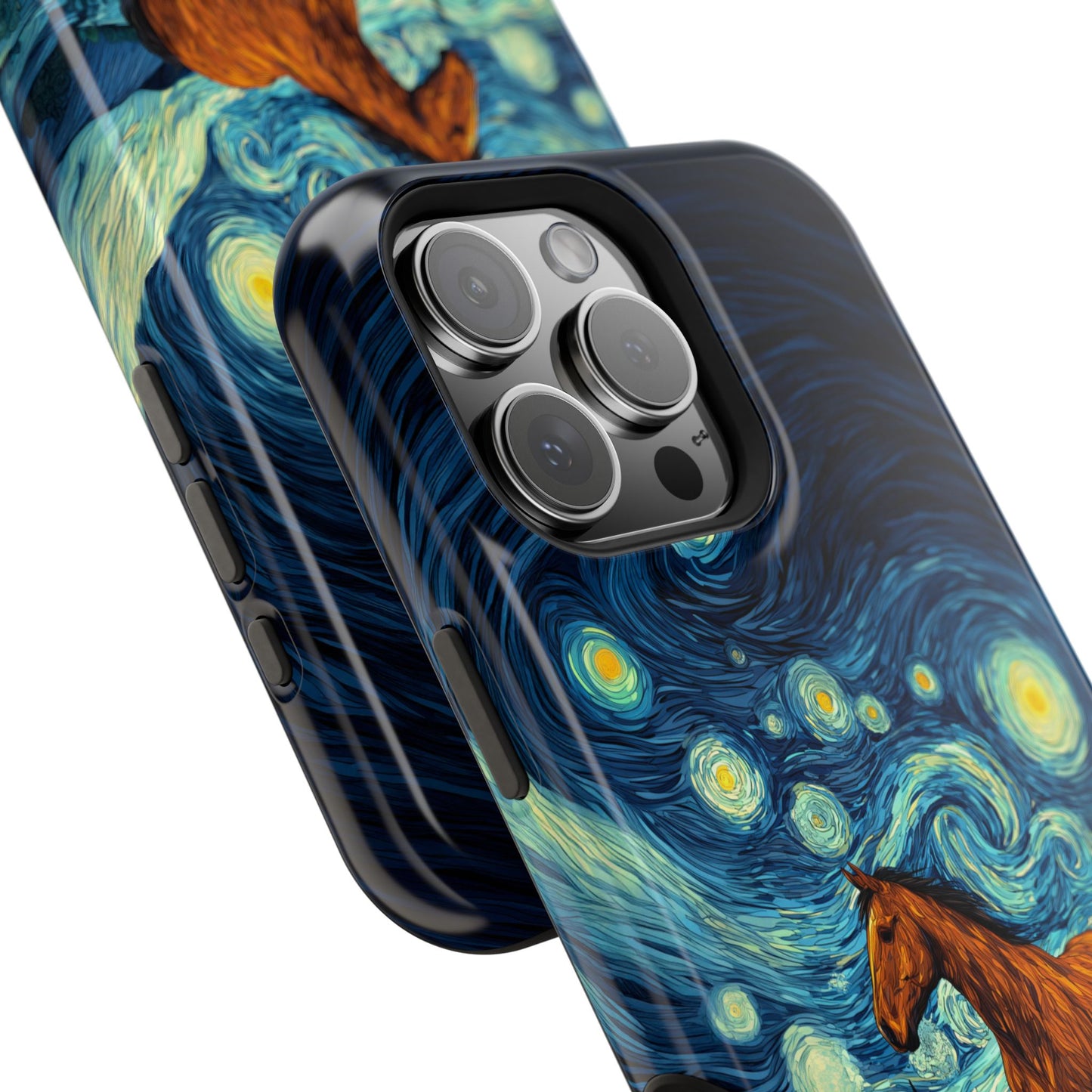 Starry Night Stallion Design iPhone Case