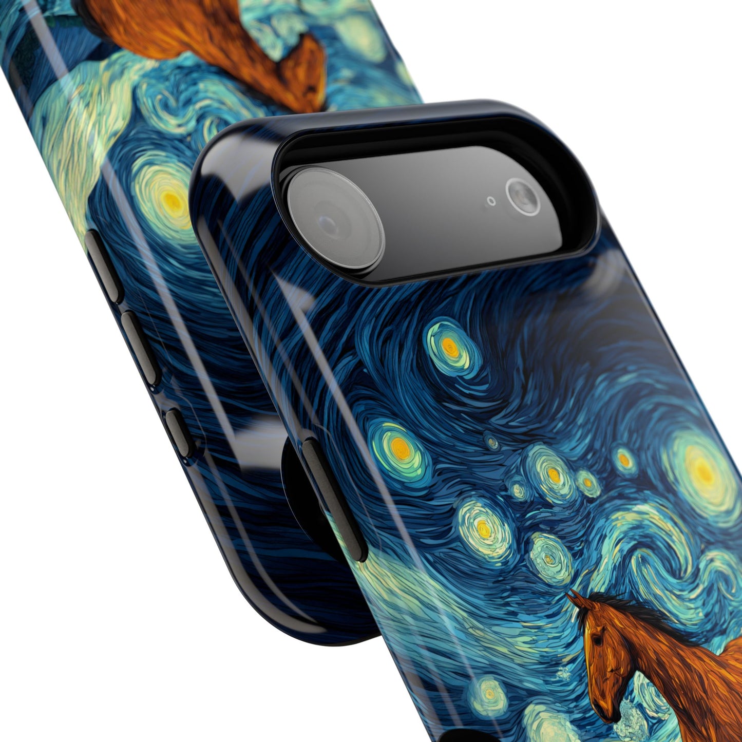 Starry Night Stallion Design iPhone Case