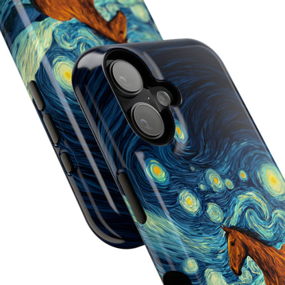 Starry Night Stallion Design iPhone Case