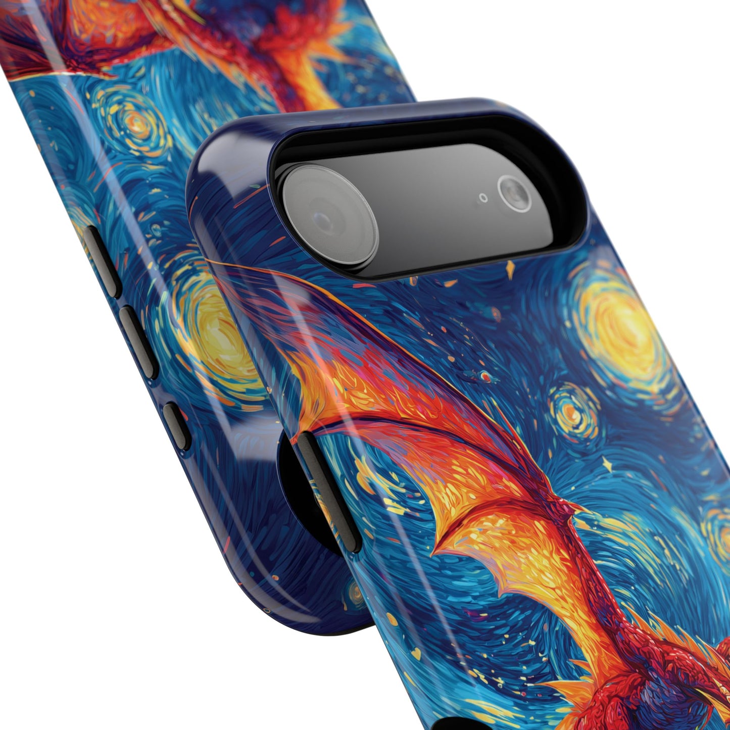 The Midnight Drake – Fantasy Art iPhone Case