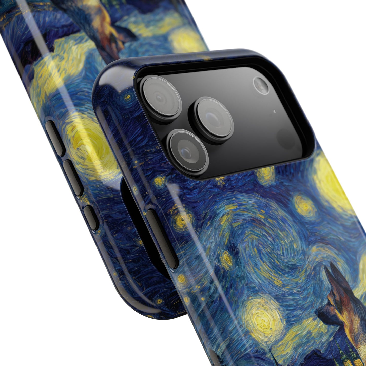 Barky Night (German Shepherd) Design iPhone Case