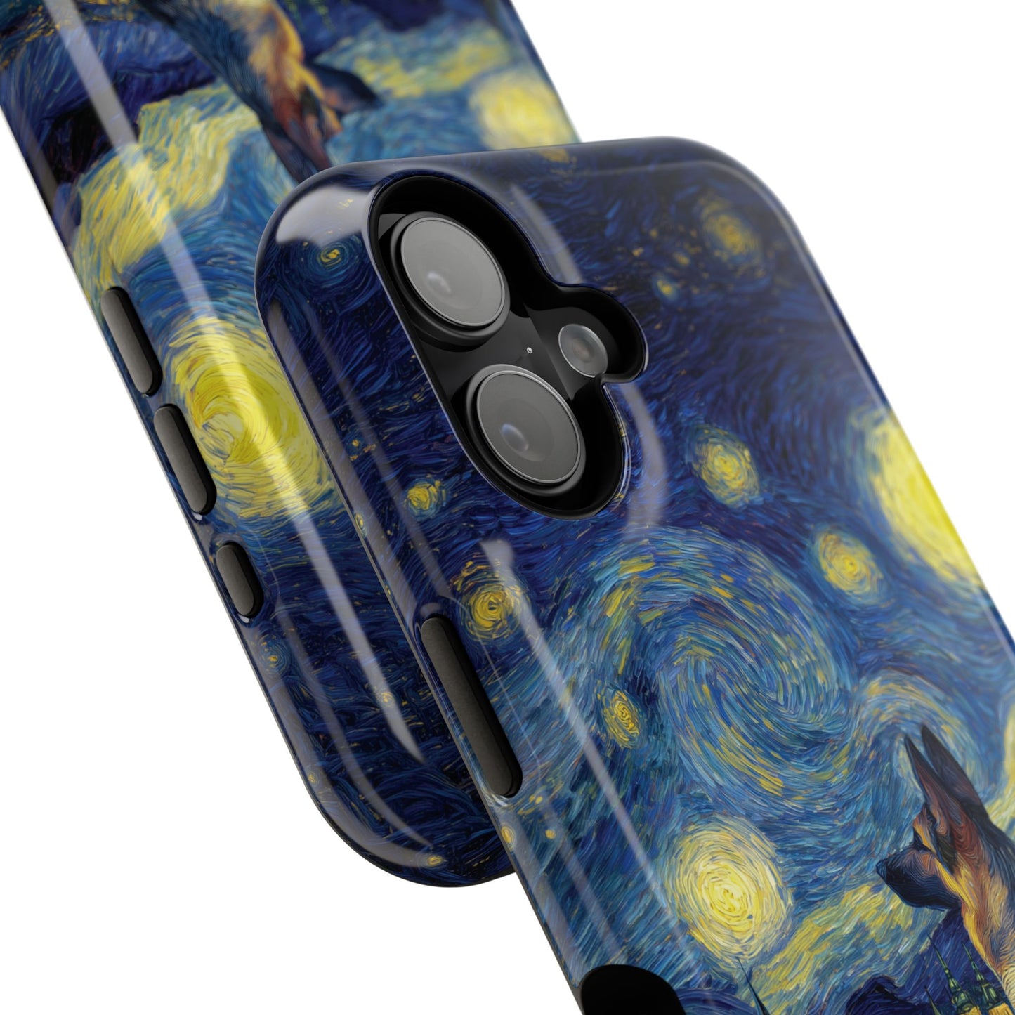 Barky Night (German Shepherd) Design iPhone Case