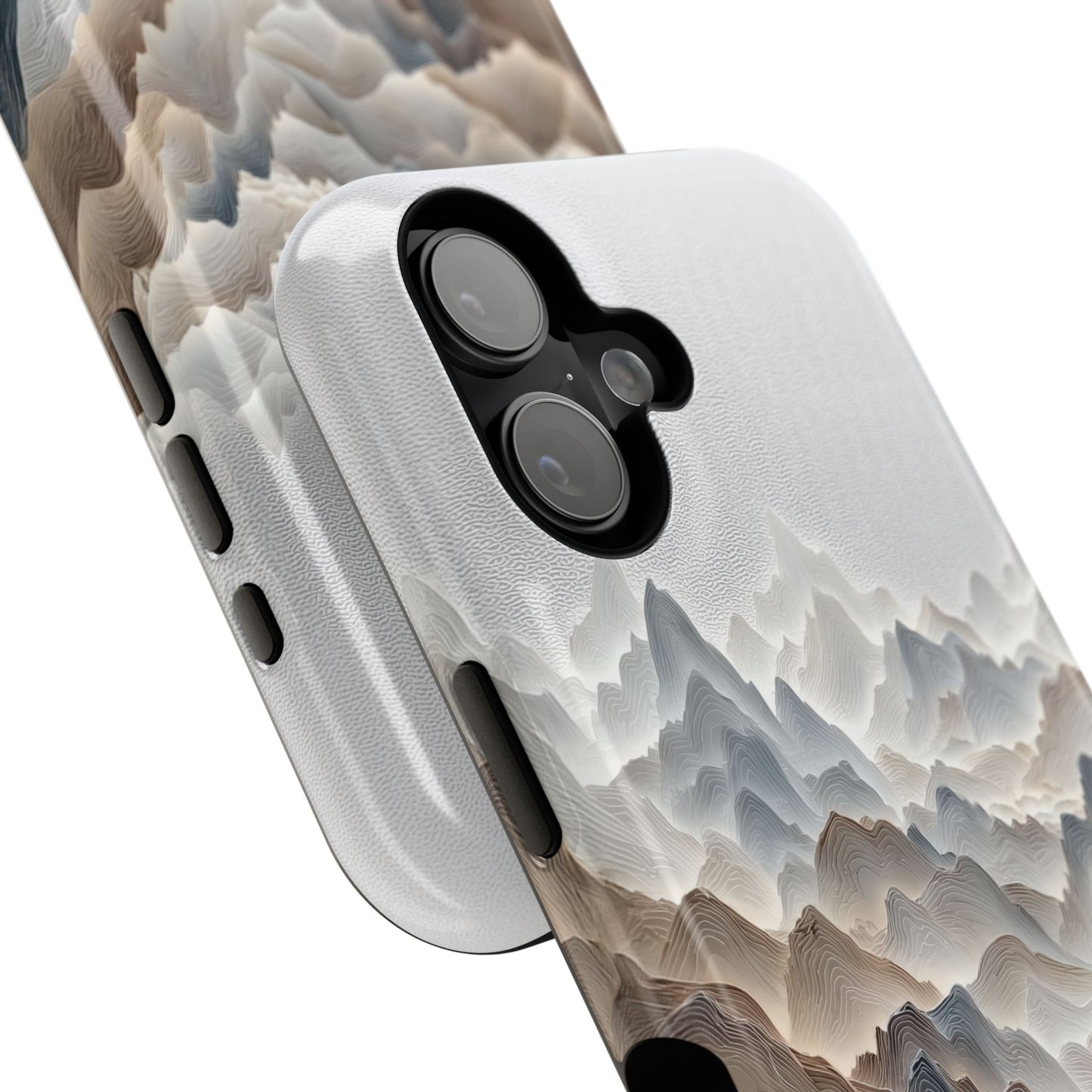 The Sweeping Valley – Sculptural Mountain Design iPhone Case