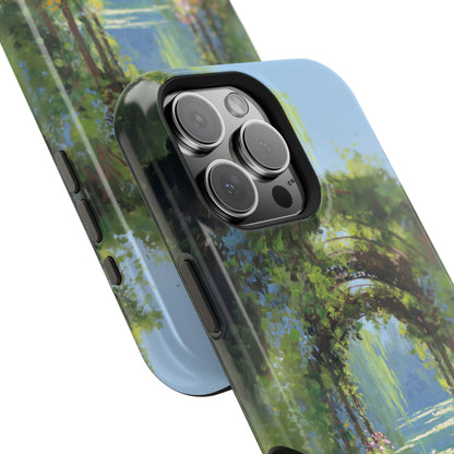 The Secret Archway – Impressionist Pond Design iPhone Case