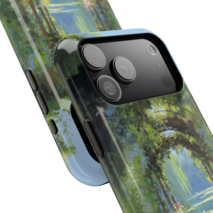 The Secret Archway – Impressionist Pond Design iPhone Case