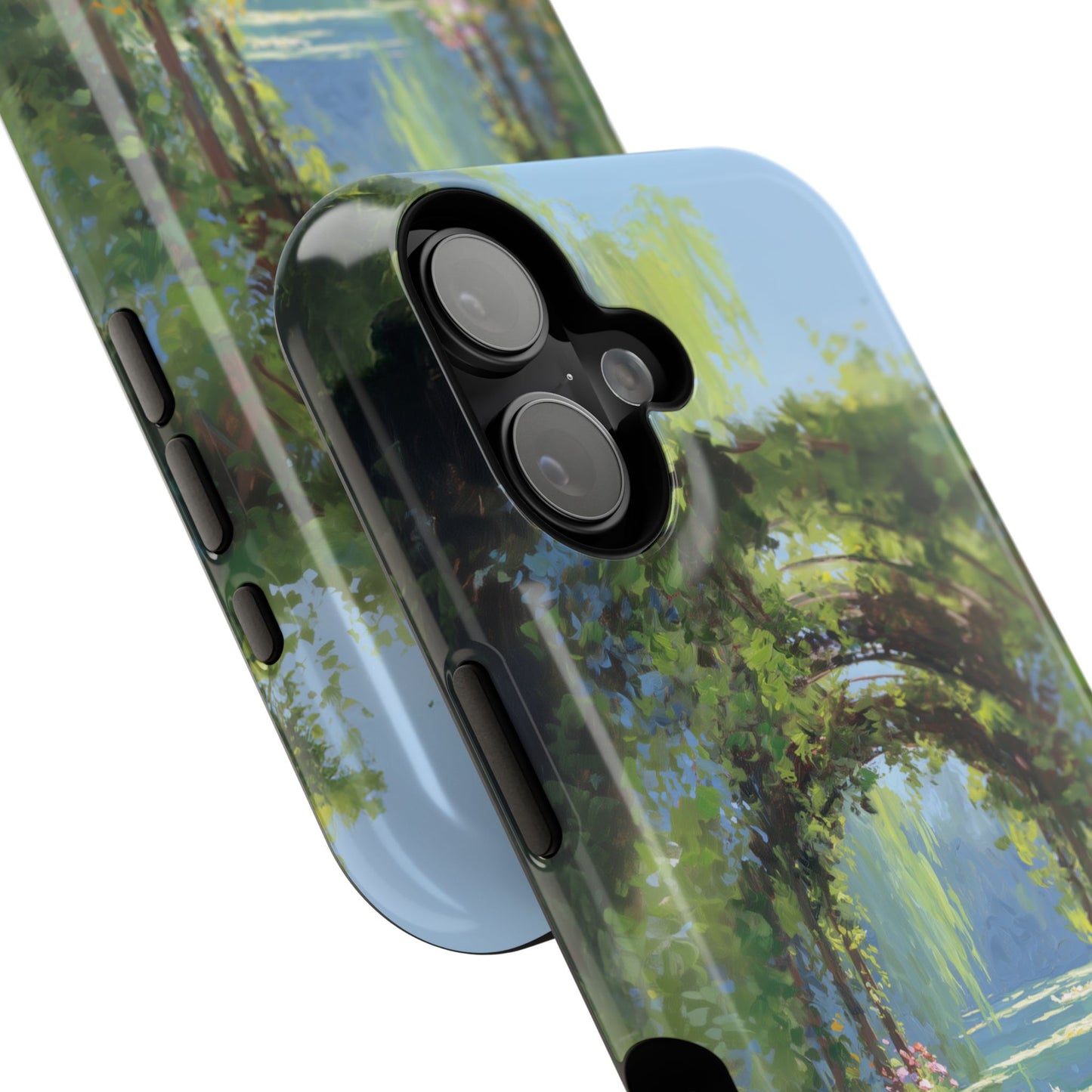 The Secret Archway – Impressionist Pond Design iPhone Case