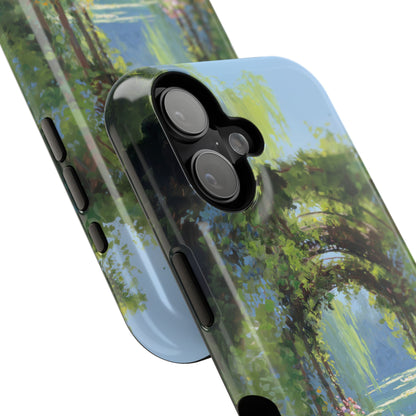 The Secret Archway – Impressionist Pond Design iPhone Case