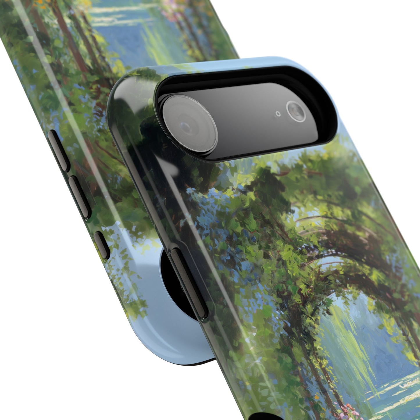 The Secret Archway – Impressionist Pond Design iPhone Case