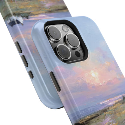 The Coastal Cottage – Impressionist Landscape Design iPhone Case