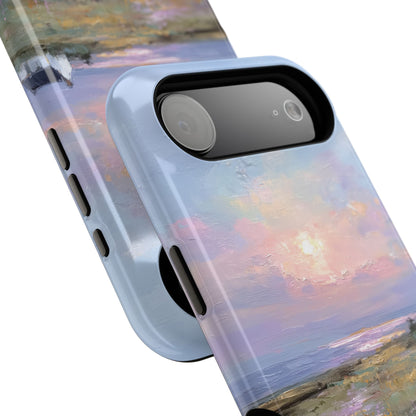 The Coastal Cottage – Impressionist Landscape Design iPhone Case