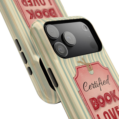 Certified Book Lover – Personalized Vintage Design iPhone Case